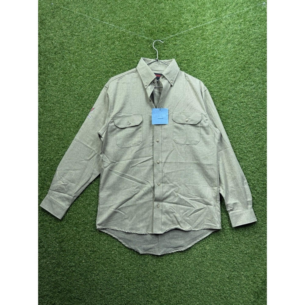 Drifire Long Sleeve Button Up Shirt Mens Medium Denim Chambray Workwear NWOT